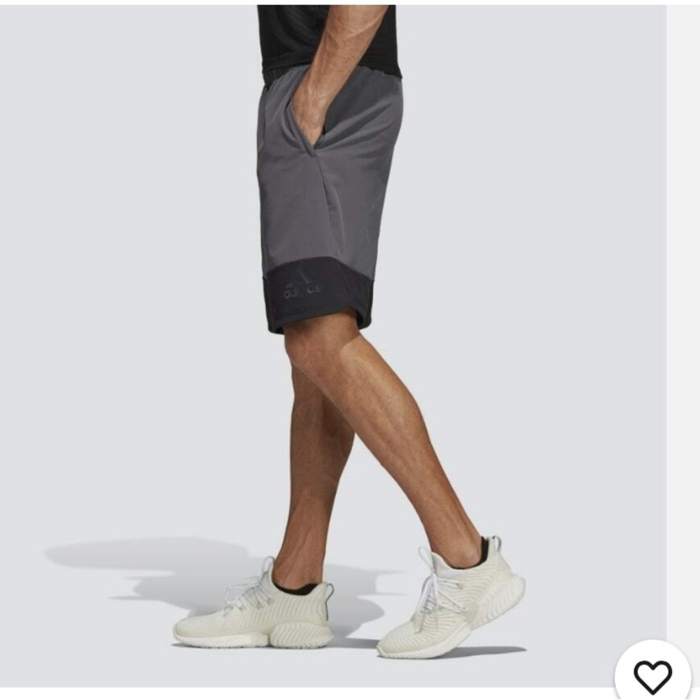 Adidas Athletic Gray and Black Basketball Shorts - Picture 9 of 9